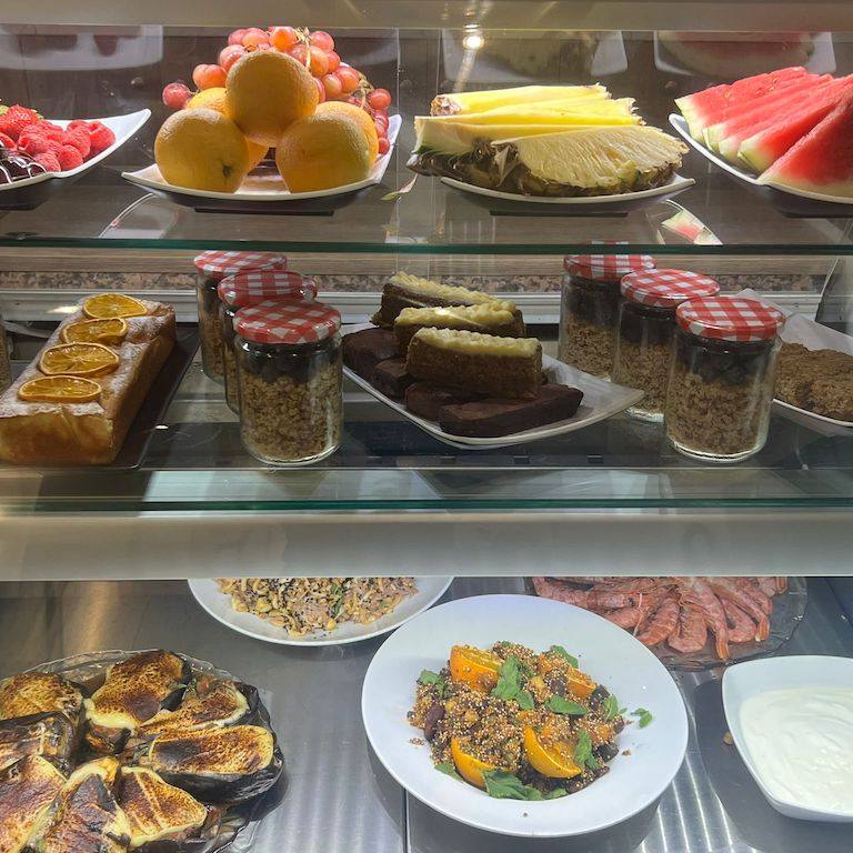 Café brunch or snacks at Los Elementos